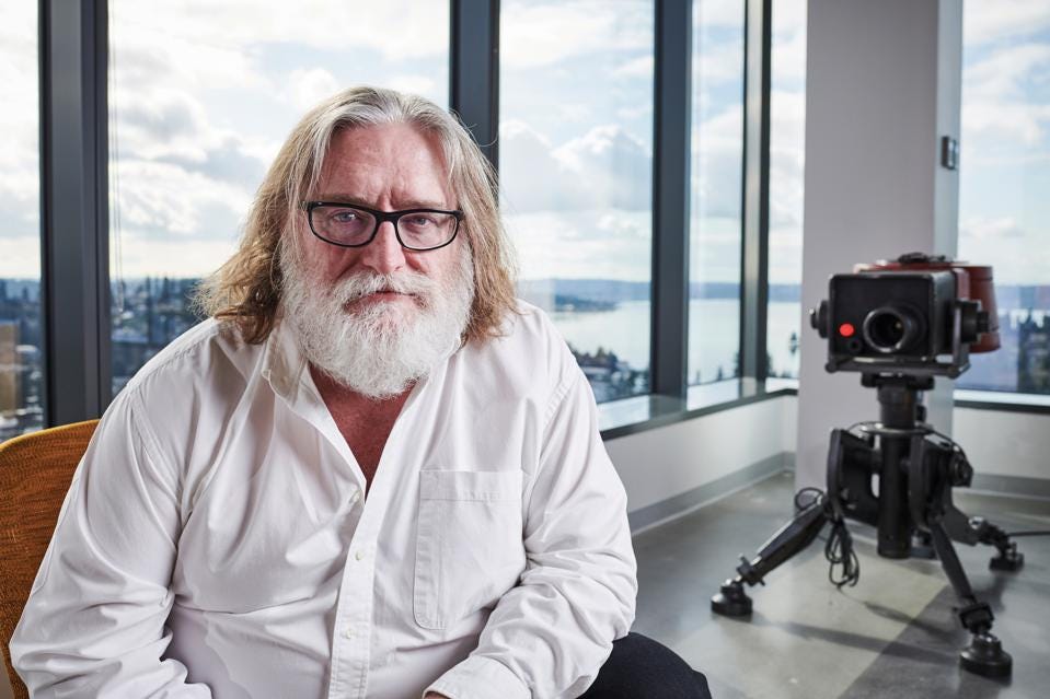 Gabe Newell The richest man in the video game business